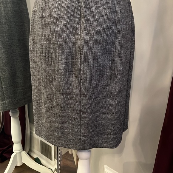 NWOT J. Crew Gray Wool Herringbone Sheath Dress Size 4 - Picture 7 of 11